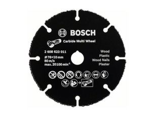 BOSCH TARCZA UNIWERSALNA 125mm CARBIDE MULTI WHEEL /OPK. ZASTĘPCZE ...W