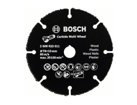 BOSCH TARCZA UNIWERSALNA 125mm CARBIDE MULTI WHEEL /OPK. ZASTĘPCZE ...W