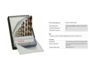 BOSCH WIERTŁO METAL HSS-CO 10szt. ROBUST /1,0-10,0mm/ ...