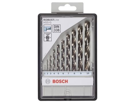 BOSCH WIERTŁO METAL HSS-G.10szt./1-10mm/ ...