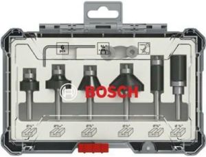 BOSCH ZESTAW FREZÓW  6szt. UCHWYT 1/4 TRIM & ENDING
