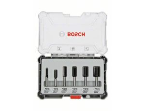 BOSCH ZESTAW FREZÓW  6szt. UCHWYT 8mm PROSTE