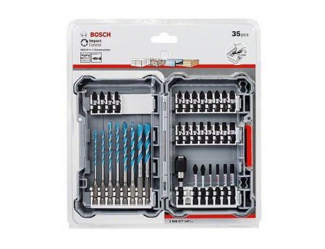 BOSCH ZESTAW WIERT.+KOŃCÓWKI  35cz.