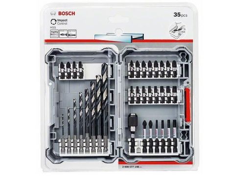 BOSCH ZESTAW WIERT.+KOŃCÓWKI  35cz.