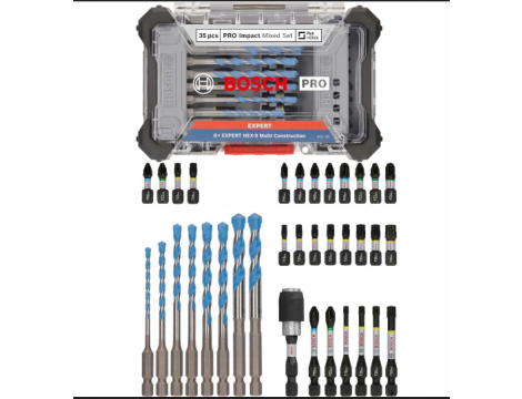 BOSCH ZESTAW WIERTEŁ I BITÓW 35szt.