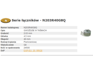 BOSTITCH GWOŹDZIE N55  2,03-40 R GAL8 Q 24,5M