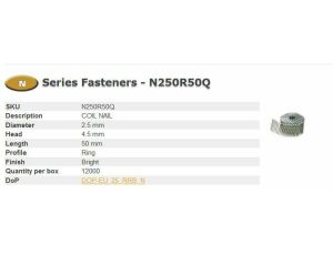 BOSTITCH GWOŹDZIE N55 2.50-50MM