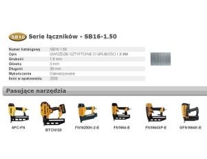 BOSTITCH SZTYFTY  SB16 0` 38mm 2.5M ...