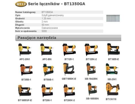 BOSTITCH SZTYFTY BT13 50mm 5M 18GA