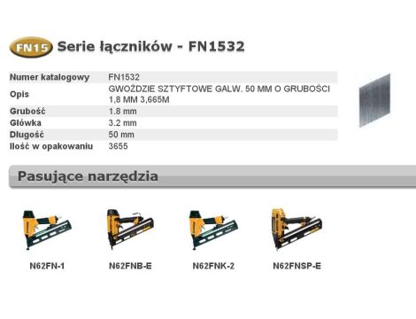 BOSTITCH SZTYFTY FN 25` 50mm 3,6M ...