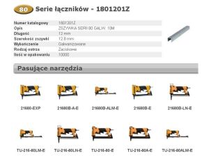 BOSTITCH ZSZYWKI 80 12mm 10M szer 12,8mm