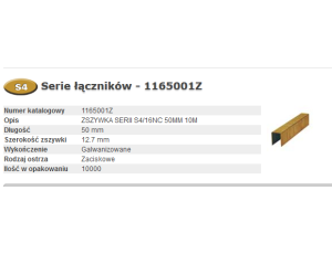 BOSTITCH ZSZYWKI S4/16NC 50mm 10.0M...