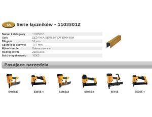 BOSTITCH ZSZYWKI S5 35mm  10M szer. 11,1mm ...