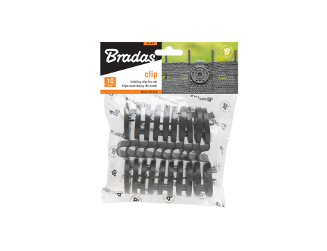 KLIPS DO MOCOWANIE SIATEK CIENIUJĄCYCH SZARY /10szt. BUNGEE CORD CLIPS - 4