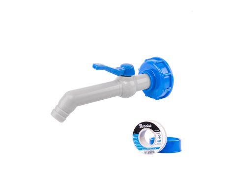 KRAN DO MAUZERA GZ 3/4" ZESTAW IBC S60x6 Z TAŚMĄ