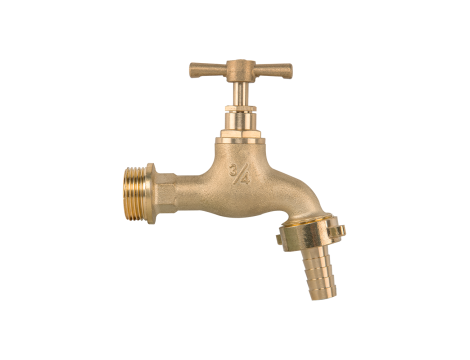 KRAN MOSIĘŻNY Z ZAWOREM GZ 3/4" x GZ 3/4" NA WĄŻ 13mm