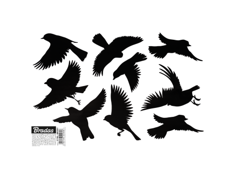 NAKLEJKI DO ODSTRASZANIA PTAKÓW MAŁE 9szt. /10 ARKUSZY SCARE