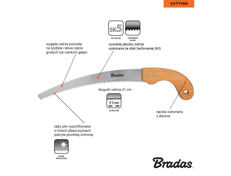 PIŁA OGRODNICZA V-SERIES WOOD 310mm - 2