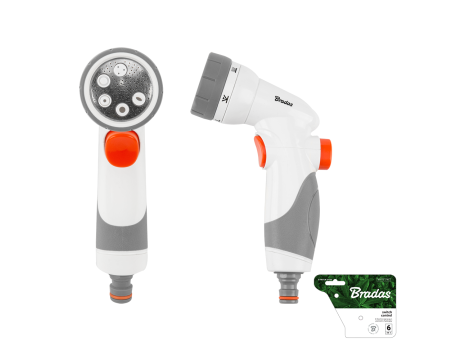 PISTOLET DO WODY  6-FUNKCYJNY SWITCH CONTROL - KARTA /WHITE LINE