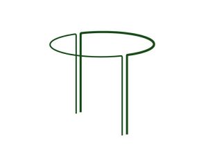 PODPORA PIERŚCIENIOWA DO ROŚLIN  1/2 KOŁA ŚREDNICA 40cm / wys. 70cm