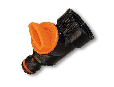 PRZYŁĄCZE NA KRAN  3/4" Z ZAWOREM/BS