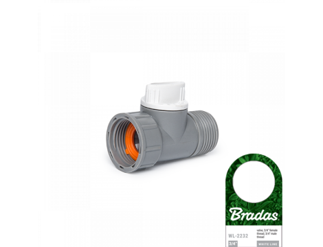 PRZYŁĄCZE Z ZAWOREM GW/GZ 3/4" /WHITE LINE