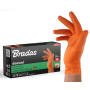 RĘKAWICE NITRYLOWE DIAMOND POMARAŃCZOWE  M 7-8 /50szt. - 2