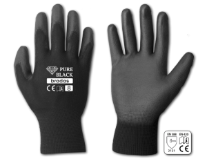 RĘKAWICE ROBOCZE PURE BLACK ROZ. 10/BS