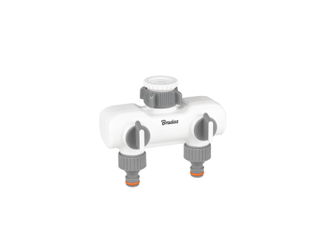 ROZDZIELACZ 2-DROŻNY GW 1"-3/4"  Z ZAWORAMI /WHITE LINE