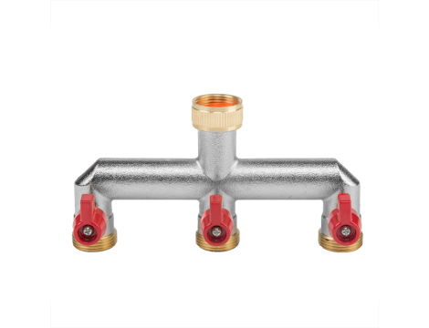 ROZDZIELACZ 3-DROŻNY GZ 3/4" MOSIĄDZ