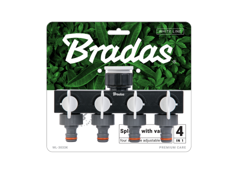 ROZDZIELACZ 4-DROŻNY GW 1"- 3/4" Z ZAWORAMI /WHITE LINE - 2