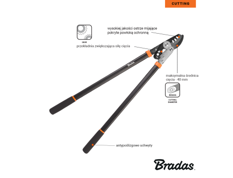 SEKATOR DO GAŁĘZI V-SERIES-D OSTRZE MIJAJĄCE 40mm - 2