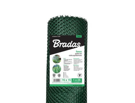 SIATKA OGRODZENIOWA/OGRODOWA 15mm x 1,00m x 25mb 300g/m2 - 3