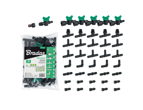 ZESTAW AKCESORIÓW DO LINII KROPLUJĄCEJ 16mm  /42szt.
