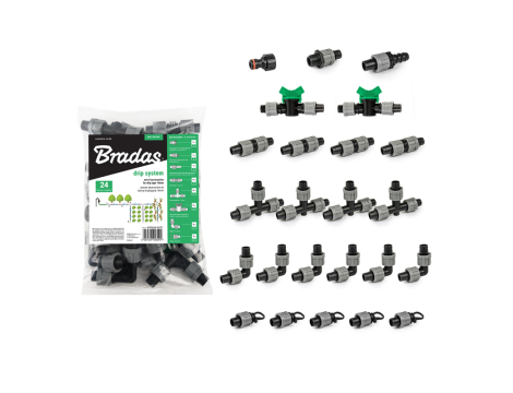 ZESTAW AKCESORIÓW DO TAŚMY KROPLUJĄCEJ 16mm  /24szt.