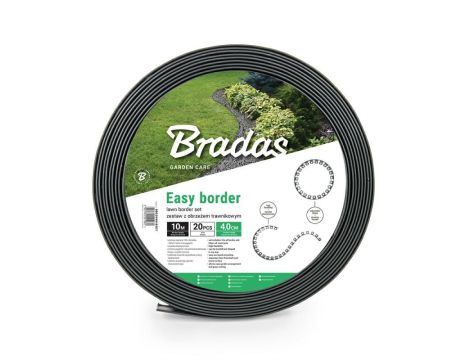 ZESTAW OBRZEŻY TRAWNIKOWYCH 40mm EASY BORDER GRAFITOWE