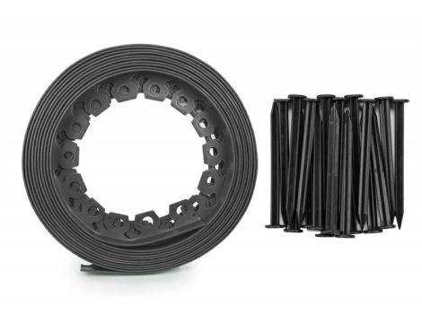 ZESTAW OBRZEŻY TRAWNIKOWYCH 40mm EASY BORDER GRAFITOWE - 2