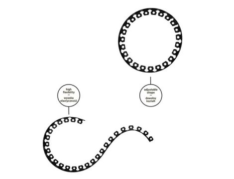 ZESTAW OBRZEŻY TRAWNIKOWYCH 40mm EASY BORDER GRAFITOWE - 3