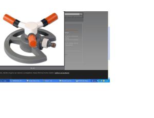 ZRASZACZ OBROTOWY 3-RAMIENNY /WHITE LINE - image 2