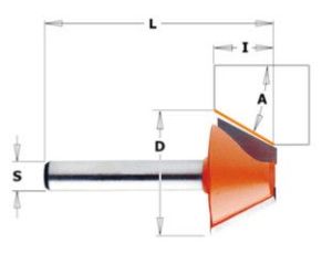 CMT FREZ HM A=45 D=25 I=8 L=41 S=8 FREZ DO FAZOWANIA.