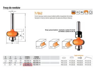 CMT FREZ HM D=20,7 R=5 I=10 S=6... DO ROWKÓW.