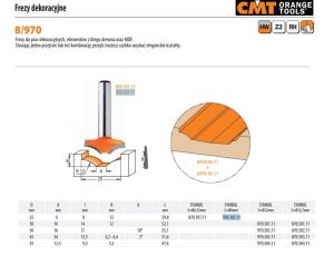 CMT FREZ HM R=12 D=25 d=6 I= 8 S=8... DEKORACYJNY.