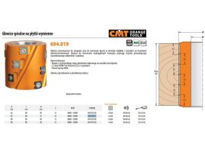 CMT GŁOWICA D=62 I=80 F=35 Z=12 MAN ALU ...