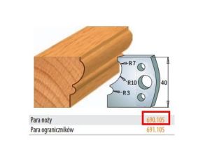 CMT NOŻE HSS 40x4mm    690.105 .