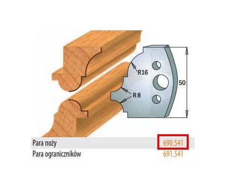 CMT NOŻE HSS 50x4mm    690.541 .