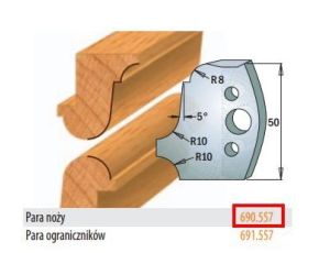 CMT NOŻE HSS 50x4mm    690.557 .