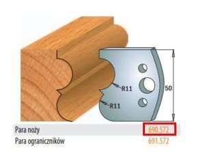 CMT NOŻE HSS 50x4mm    690.572 .