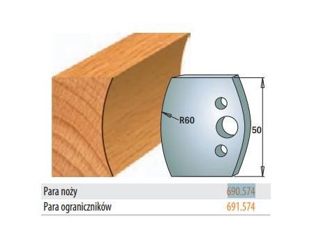 CMT NOŻE HSS 50x4mm    690.574 .