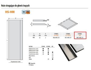 CMT NÓŻ STRUG HW 400x35x3 .