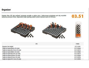 CMT ORGANIZER NA FREZY I WIERTŁA